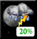 Wednesday Night: Isolated showers and thunderstorms before 8pm. Mostly clear, with a low around 76. Heat index values as high as 104. Southwest wind 5 to 10 mph. Chance of precipitation is 20%. Wednesday Night: Isolated Showers And Thunderstorms then Mostly Clear
